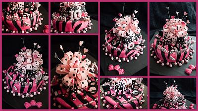 birthday zebra girly cake - Cake by Jacqueline