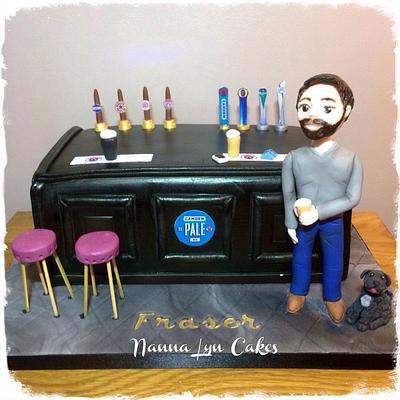 Man and dog (+pint)! - Cake by Nanna Lyn Cakes