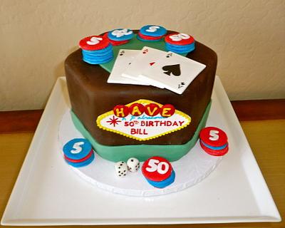 Casino Night Cake - Cake by Melissa