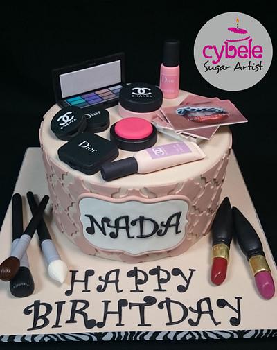 Make up Cake - Cake by Cybele Sugar Artist