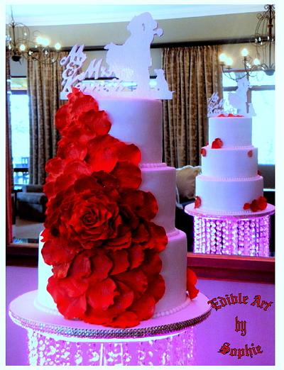 Large Red Rose - Cake by sophia haniff