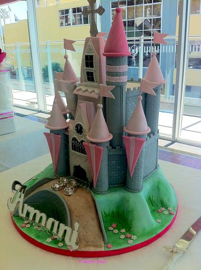 Armani's Chistening Castle - Cake by Cakesby Jools