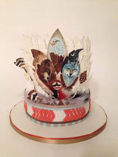 Native american - Cake by tomima