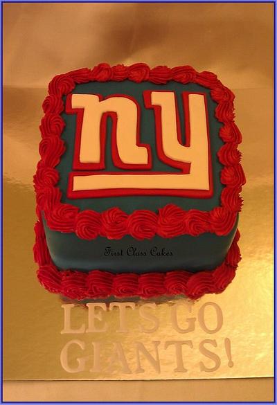 NY GIANTS CAKE        - Cake by First Class Cakes