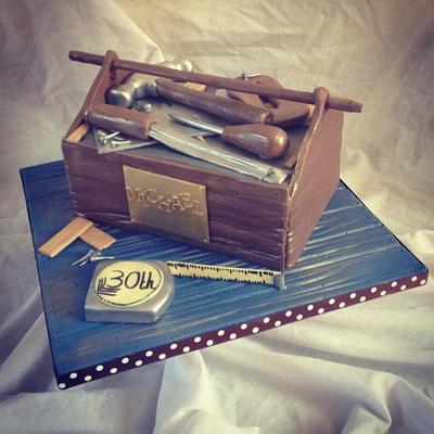 Carpenters tool box birthday cake - Cake by Dee
