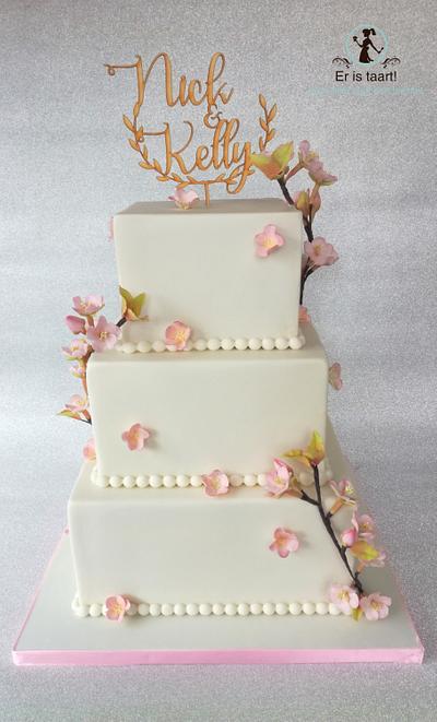 Square wedding cake - Cake by Wilma Olivier
