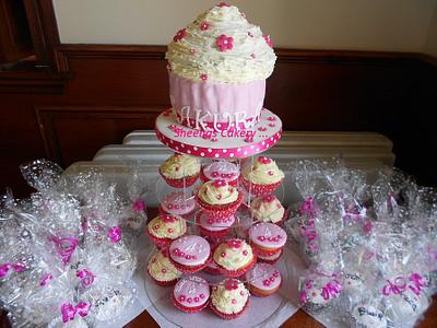 Birthday Cupcake Tower - Cake by Sheena Barker