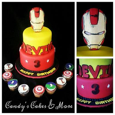 Iron Man cake & Avengers cupcakes - Cake by Candy