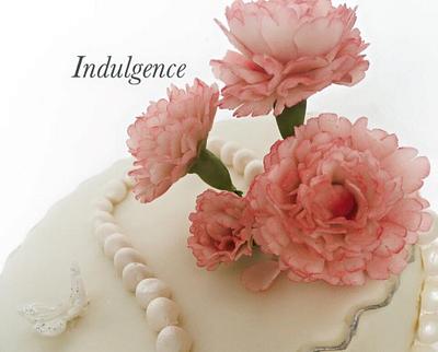 Carnations and pearls  - Cake by Indulgence 