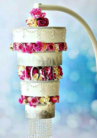 Hanging Chadelier Cake - Cake by Lisa McIntosh