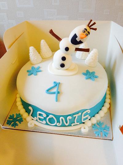 Frozen Olaf cake - Cake by Julie Anderson