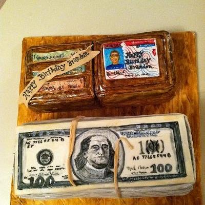 Money and Wallet Cake - Cake by Patty Cake's Cakes