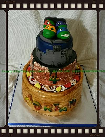Turtles in the Manhole - Cake by The Yellow Rose Cakery, LLC