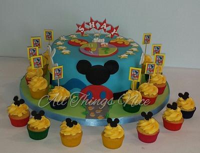 Mickey Mouse club house  - Cake by All things nice 
