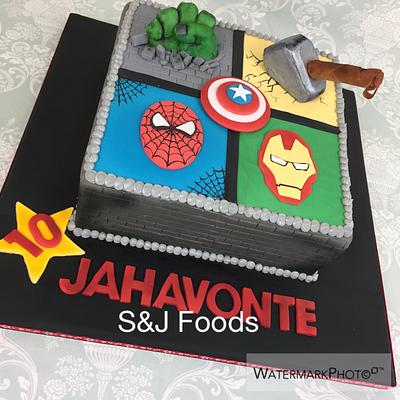 Marvel Themed cake  - Cake by S & J Foods