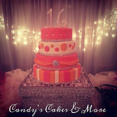 Sweet 16 Bling! - Cake by Candy