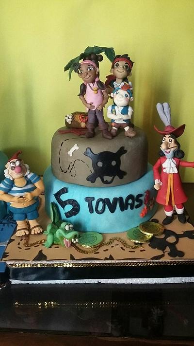 torta"jake y los piratas" - Cake by Karlaartedulce