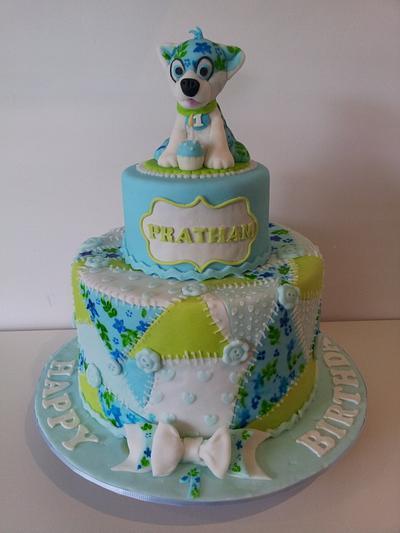 Quilt and puppy baby cake.. - Cake by Bistra Dean 