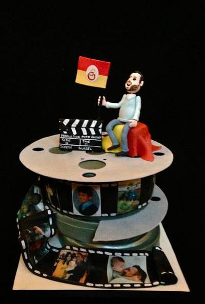 Film Reel Cake - Cake by Daisy Brydon Creations
