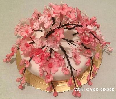 Cherry blossom cake - Cake by Vani