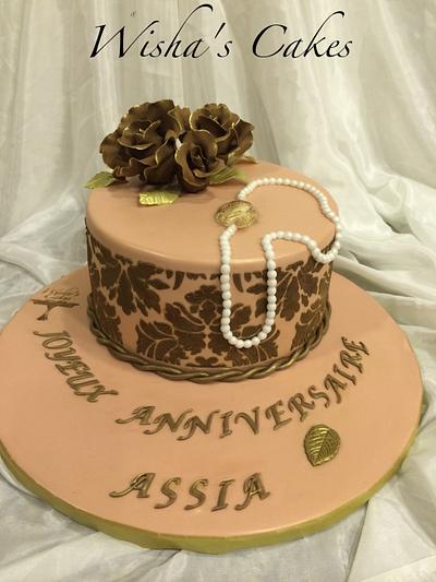 TOUCH OF GOLD - Cake by wisha's cakes