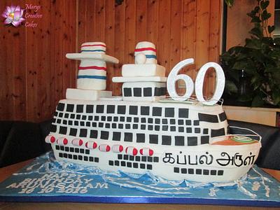 Cruise Ship Cake - Cake by Mary Yogeswaran