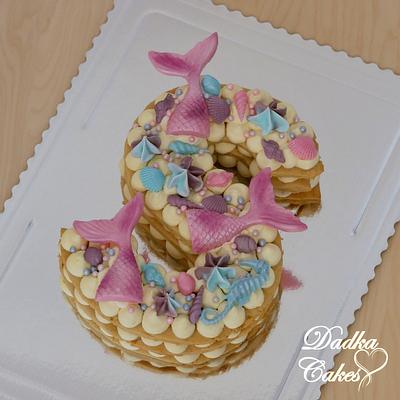 Mermaid alphabet cake - Cake by Dadka Cakes