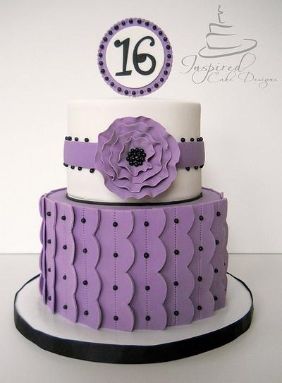 Sweet 16 - Cake by InspiredCakeDesigns