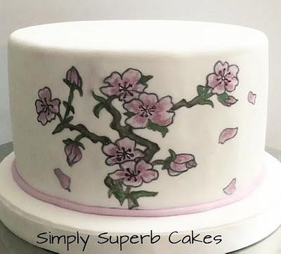 Japanese Cherry Blossoms - Cake by Simply Superb Cakes