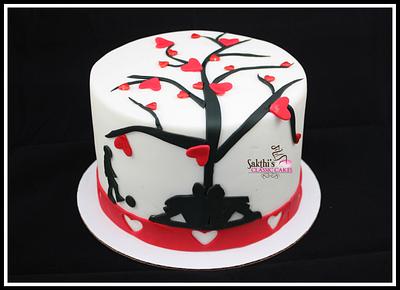 Valentines day - Cake by Classic Cakes by Sakthi