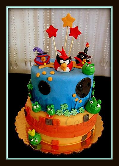angry birds space cake - Cake by tupsy cakes