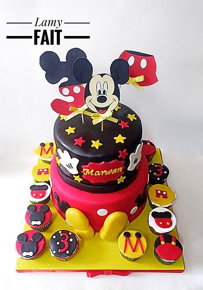 Micky  mouse cake - Cake by Randa Elrawy