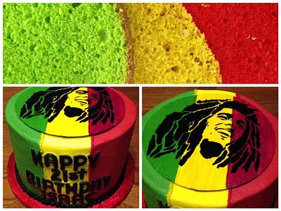 Bob Marley for his 21st - Cake by Dee
