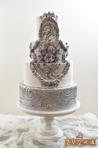 Rococo Wedding Cake - Cake by Nasa Mala Zavrzlama
