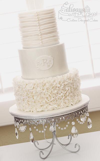 Ruffles, Pleats and Pearls - Cake by AlwaysWithCake