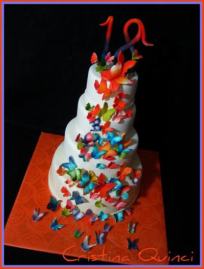 Butterflay color cake - Cake by Cristina Quinci