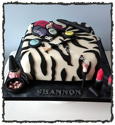 M.A.C makeup zebra print  - Cake by Any Excuse for Cake