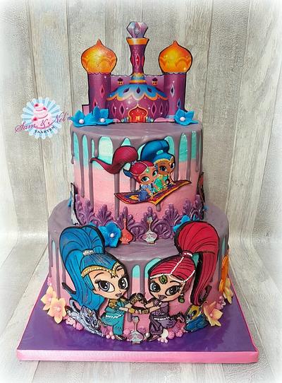 Shimmer and Shine cake - Cake by Sam & Nel's Taarten