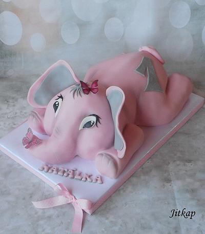 Elephant baby cake - Cake by Jitkap