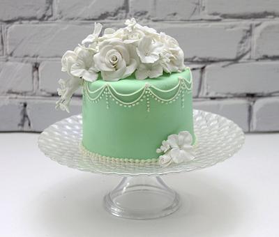 Mint Green Cake - Cake by Pearls and Spice