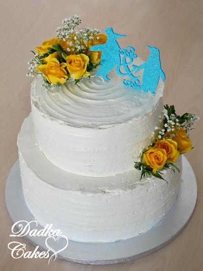 Penguin wedding cake - Cake by Dadka Cakes