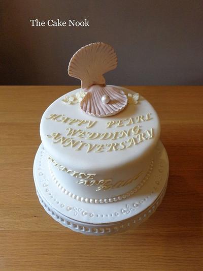 Wedding Anniversary Cake. - Cake by Zoe White
