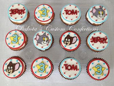 Tom and Jerry themed cupcakes - Cake by Dakota's Custom Confections