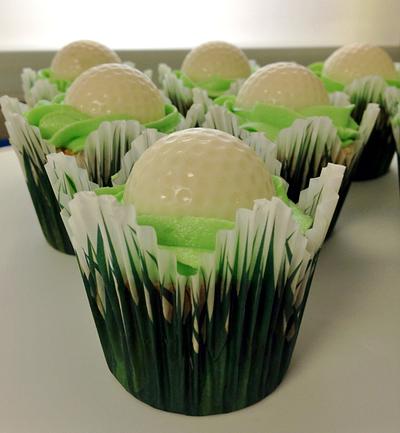 Golf ball Cupcakes - Cake by Susan Russell