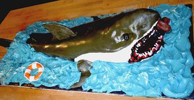 Great White Shark - Cake by Connie Whitelock