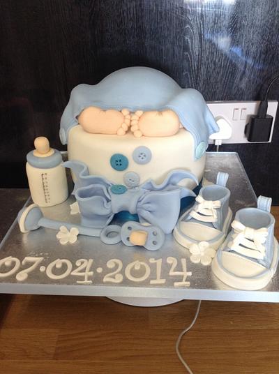 Baby bum cake - Cake by Lisa Pallister