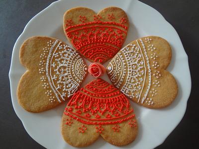 Valentine Cookies - Cake by Apsara's Cakes