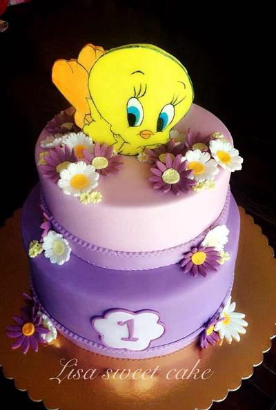 Tweet bird - Cake by Elisabethf