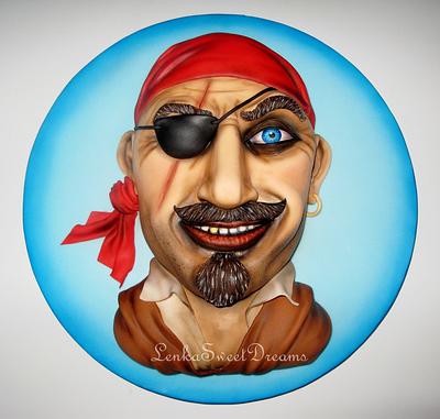 Pirate 3D cake. - Cake by LenkaSweetDreams