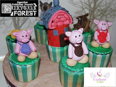 Three little pigs. - Cake by Hannah - Crafnant Cakes